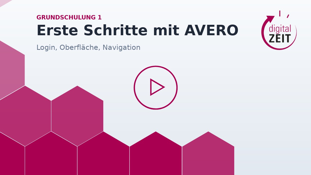 Erste Schritte mit AVERO