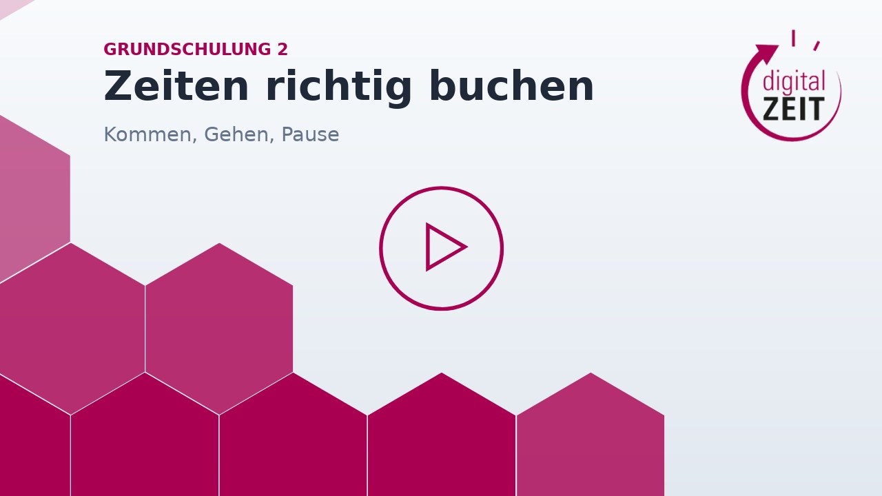 Zeiten richtig buchen